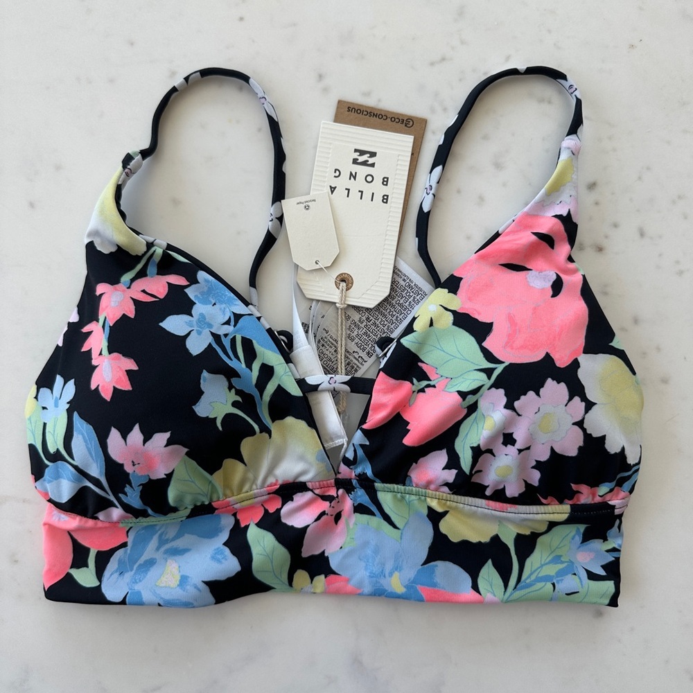 NWT Billabong WOMEN'S FEELIN TROPICAL RV V NECK CAMI - Picture 3 of 7